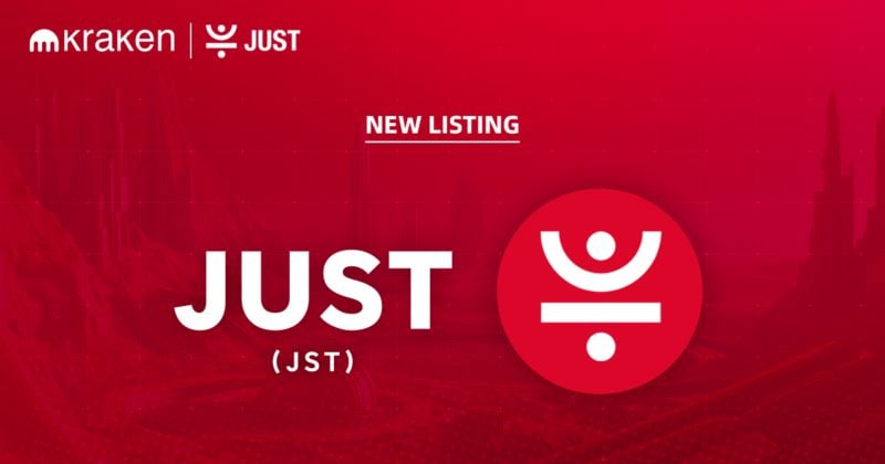 JUST (JST) available on Kraken with $90,000 Reef Program airdrop